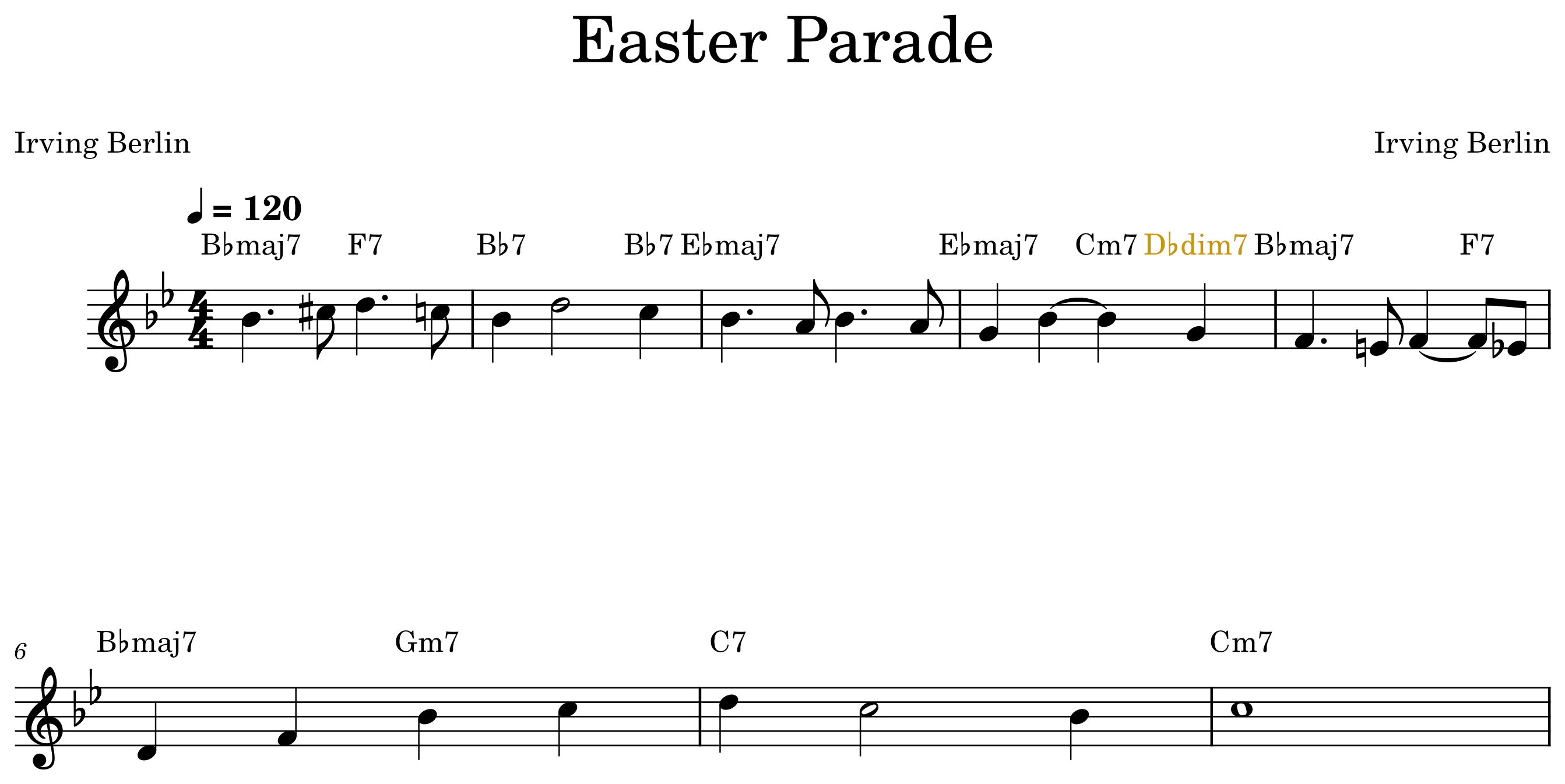 Blues IV7 — substitution — published harmony